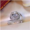 3ct 5A Zircon CZ Ring 925 Sterling Silver. Size: 9