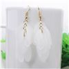 Fashion Jewelry Imitation Crystal Big Maple Leaf Flowers Earrings