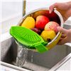 Image 1 : Silicone Pan Strainer Creative Clip-on