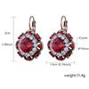 Image 1 : Vintage Style Fashion Round Flower Stud Earrings.