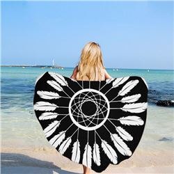 Colorful Printed 150x150cm Microfiber Yoga / Beach Towel