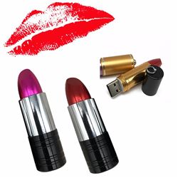USB flash drive metal rouge lipstick 16GB