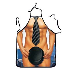 Sexy Muscle Man Womens  Printed Apron Kitchen Accessories