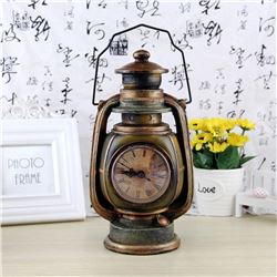 Desk Clock Oil lamp Style + Money Box