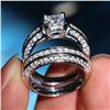 Image 1 : 10KT 5A Cubic Zirconia Wedding Engagement Rings Set