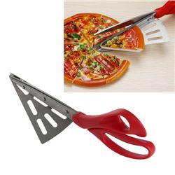 2in1 Scissors Pizza Slicer Cutter Server Tool