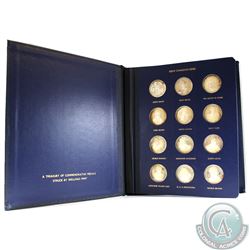The Great Canadians 24-coin Sterling Silver Set in Deluxe Blue Binder from the Welling's Mint. This 