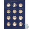 Image 2 : The Great Canadians 24-coin Sterling Silver Set in Deluxe Blue Binder from the Welling's Mint. This 