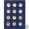 Image 3 : The Great Canadians 24-coin Sterling Silver Set in Deluxe Blue Binder from the Welling's Mint. This 