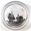 Image 1 : 2011 Australia 5oz Year of the Rabbit .999 Fine Silver Coin in Capsule (capsule is lightly scratched