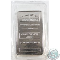 NTR Metals 10oz .999 Fine Silver Bar in Original Sealed Plastic (TAX Exempt)