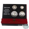 Image 1 : 2005 Canada Fractional The Lynx .9999 Fine Silver 4-coin Set (outer sleeve lightly worn, 1oz coin is