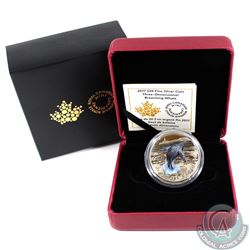 2017 Canada $20 Three-Dimensional Breaching Whale Fine Silver Coin (capsule lightly scuffed on back)