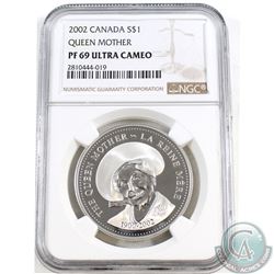 2002 Canada $1 Queen Mother NGC Certified PF-69 Ultra Cameo.