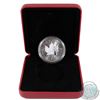Image 1 : 2014 Canada $5 Winter Coloured .9999 Fine Silver Maple Leaf Encapsulated in Red RCM Display Box (coi