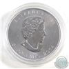 Image 2 : 2014 Canada $5 Holographic .9999 Fine Silver Maple Leaf in capsule (coin lightly toned) TAX Exempt