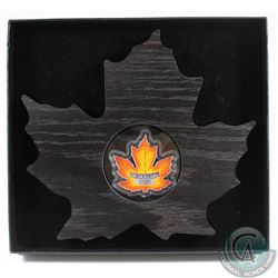 2016 $20 Canada's Colourful Maple Leaf Shaped Fine Silver Coin (Tax Exempt)