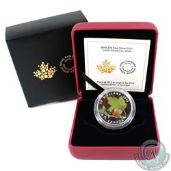 2016 Canada $20 Little Creatures - Snail With Murano Glass Fine Silver Coin (Tax Exempt)