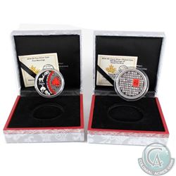 2014 Canada 50-cent Good Fortune & 2014 $5 Five Blessings Coin. Please note outer cardboard sleeves 