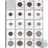 Image 1 : Mixed Page of 19x Newfoundland Coin Collection. Dates range from 1873 to 1945. Page sold as is. Plea