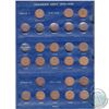 Image 2 : Estate Lot of Canadian Small Cent Coin Collection in Blue Whitman Folder. You will receive each date
