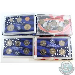 2000 Denver Mint Quarter Set, 2001 San Francisco Mint Clad Quarter Set, and 2002 Mint Proof Set. 3pc