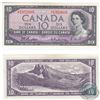 Image 1 : 1954 $10.00 Note with Beattie-Rasminsky Signatures in UNC.