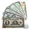 Image 1 : Complete run of $1.00 Notes from the Bank of Canada. Included are six $1.00 Notes, one from each ser
