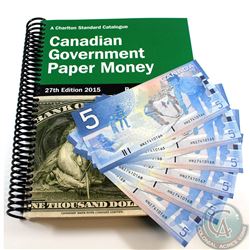 6 x 2002 $5.00 Insert Replacement Notes, HNZ(7.400M-7.600M) with Consecutive Serial Numbers all in U