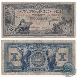 1935 Canadian Bank of Commerce $10 note.