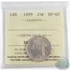Image 1 : 1899 Canada 25-cent ICCS Certified EF-40