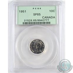 1951 Canada 10-cent PCGS Certified SP-65