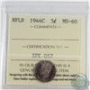 Image 1 : 1944C NFLD 5-cent ICCS Certified MS-60