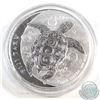 Image 1 : 2012 Fiji 5oz Fine Silver Hawksbill Turtle. Please note the capsule is scuffed (TAX Exempt)