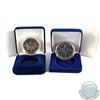 Image 1 : 1994 & 2003 Canada $5 Fine Silver Maple Leaf (Tax Exempt) Coins come encapsulated in issued blue Cla