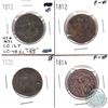 Image 1 : 1812 LC-48BI-R5 VF, 1814 LC-54CI F-VF, 1812 LC-48C2 & 1820 LC-60B2 EF. 4pcs