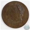 Image 2 : 1820 Pre-Confederation Lower Canada "Bust and Harp" Token struck in brass, Circa 1830-1835 with info
