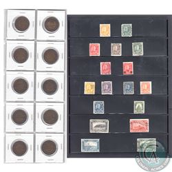 Complete 1911-1920 George V Large Cent Collection Plus 17x Bonus Stamps. This lot includes 10x 1-cen