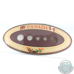 1916 Canada 5-coin Year Set in Decorative Holder