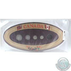 1920 Canada 5-coin Year Set in Decorative Holder