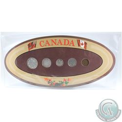 1934 Canada 5-coin Year Set in Decorative Holder