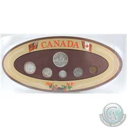 1947 Blunt 7 Canada 6-coin Year Set in Decorative Holder