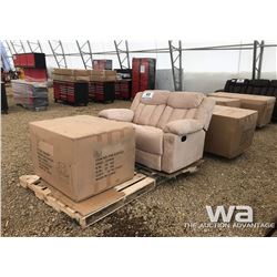 RECLINING SOFA, LOVESEAT & CHAIR