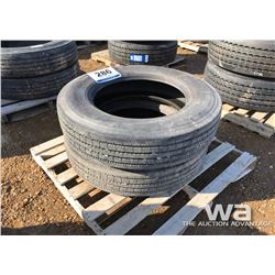 (2) SUPER CARGO 285/75R24.5 TIRES
