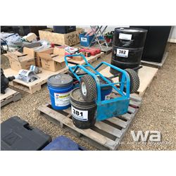 (4) PAILS ENGINE & GEAR OIL
