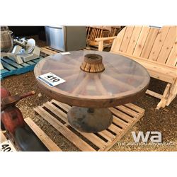 WAGON WHEEL TABLE