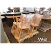 Image 1 : (8) WOOD CHAIRS