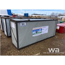 30 X 85 X 15 FT. PEAK CEILING DOUBLE DOOR STORAGE