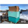 Image 1 : (5) WOOD STORAGE BOXES