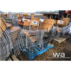 PALLET OF STACKING CHAIRS